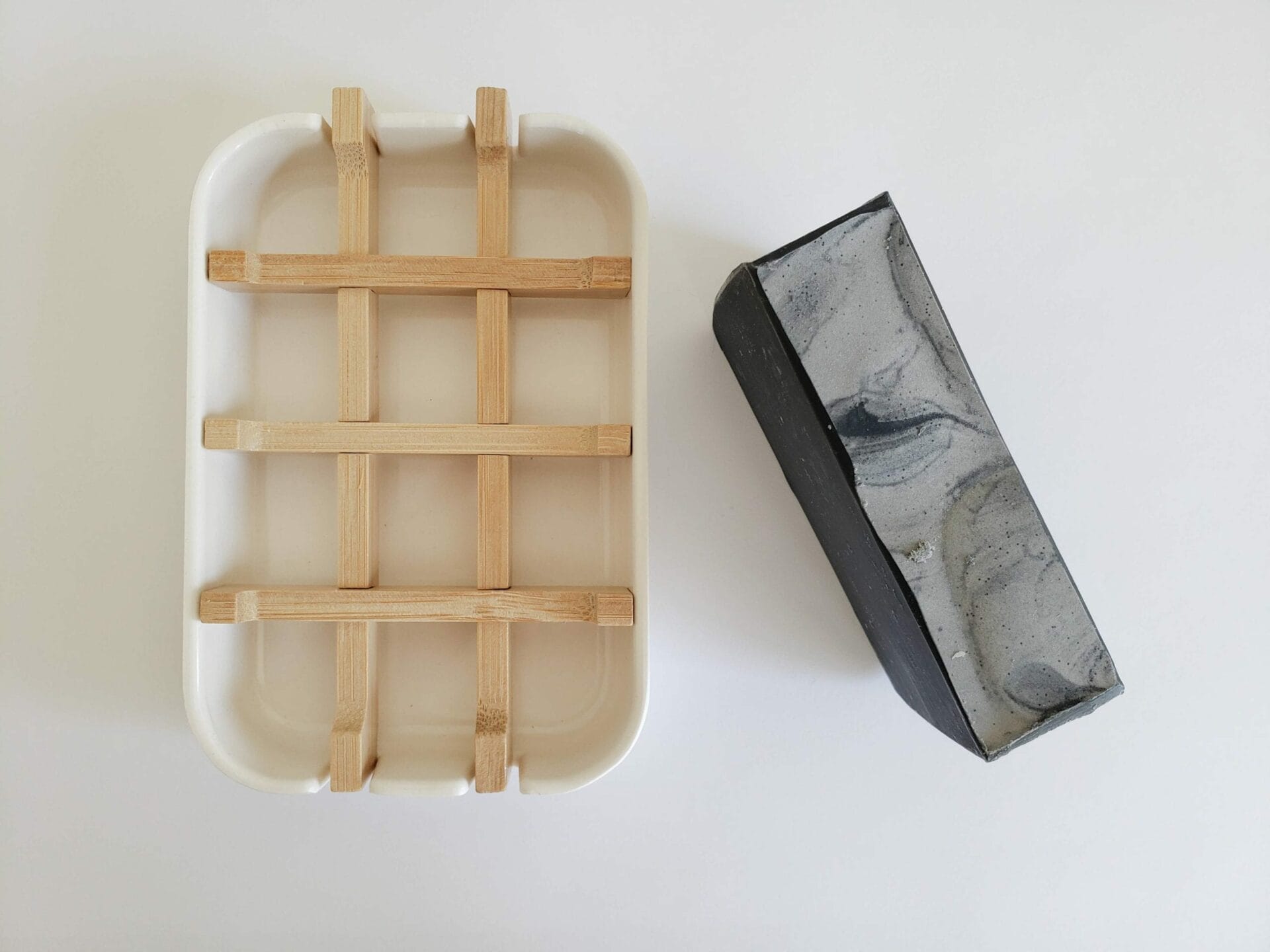 bamboo compostable fiber soap dish