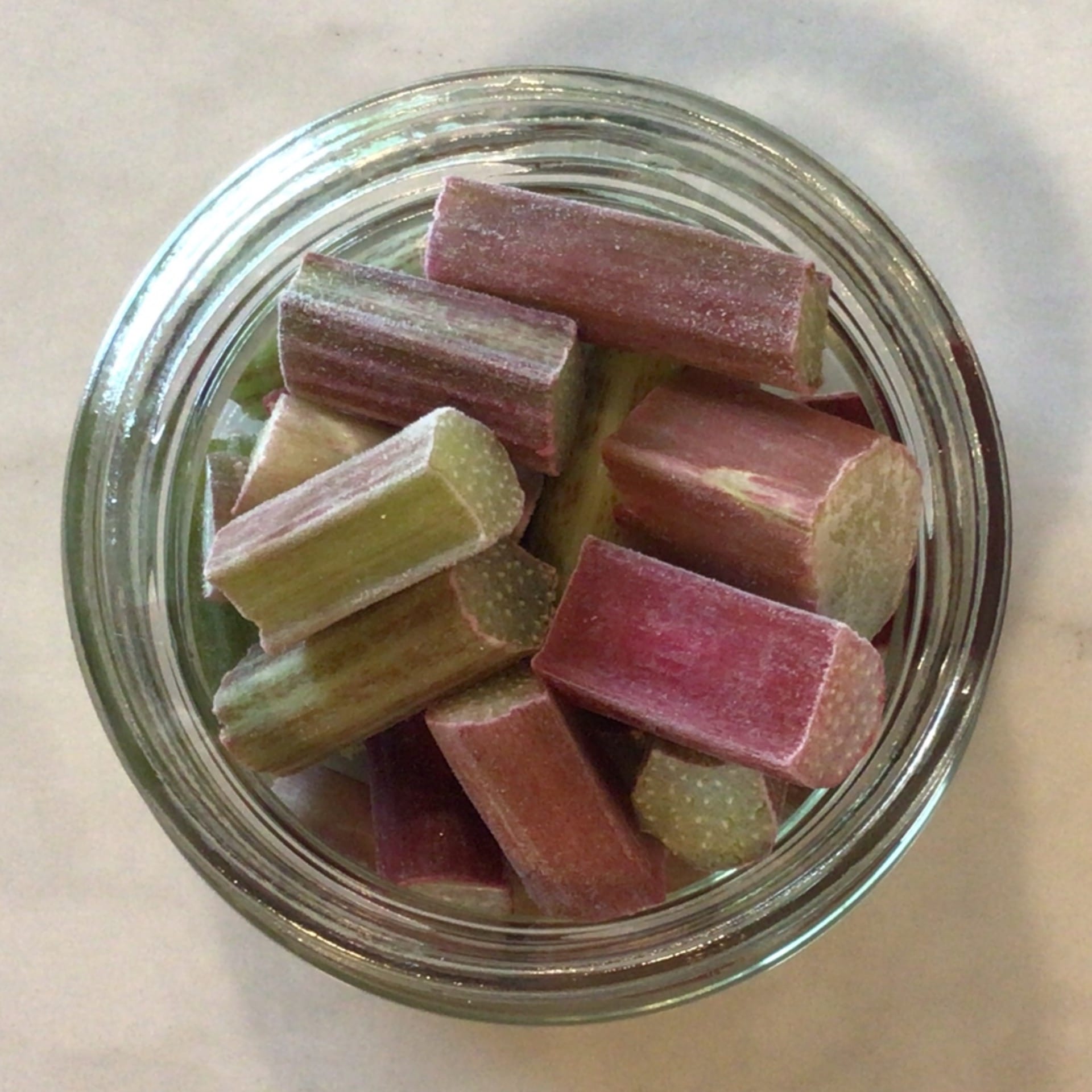rhubarb pieces frozen