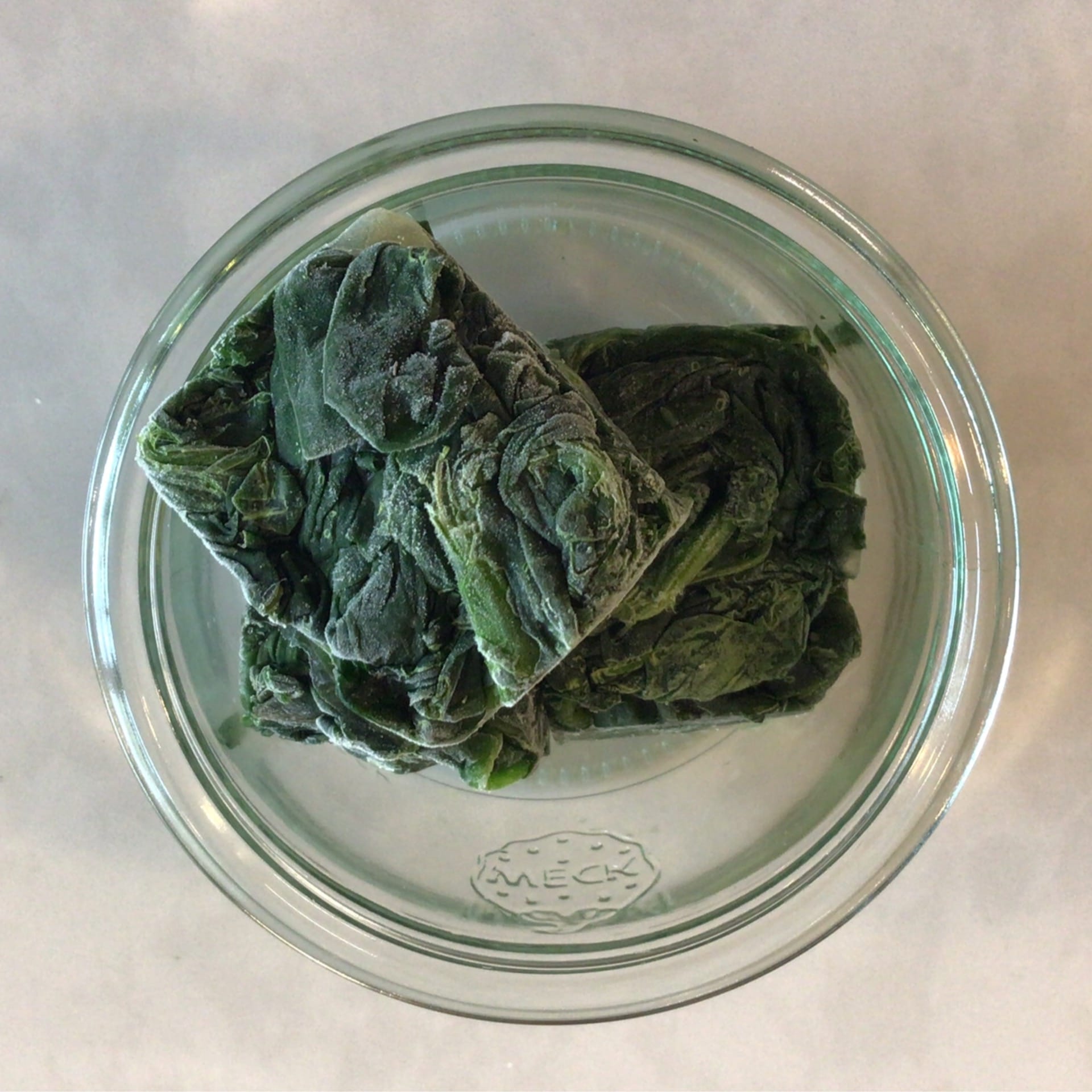sold out frozen blanched spinach