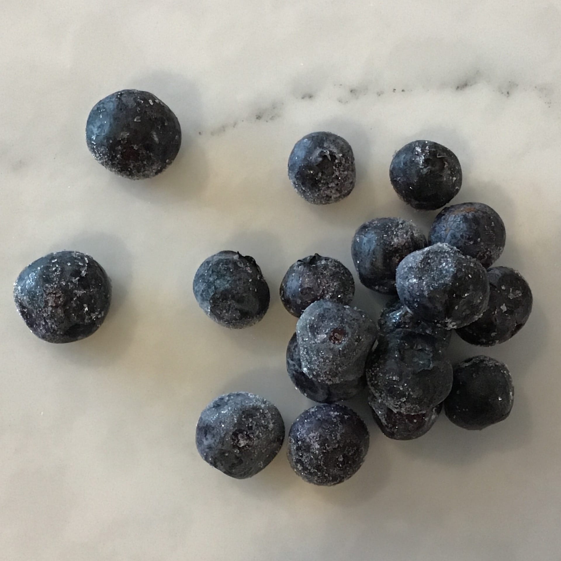 sold out organic frozen blueberries