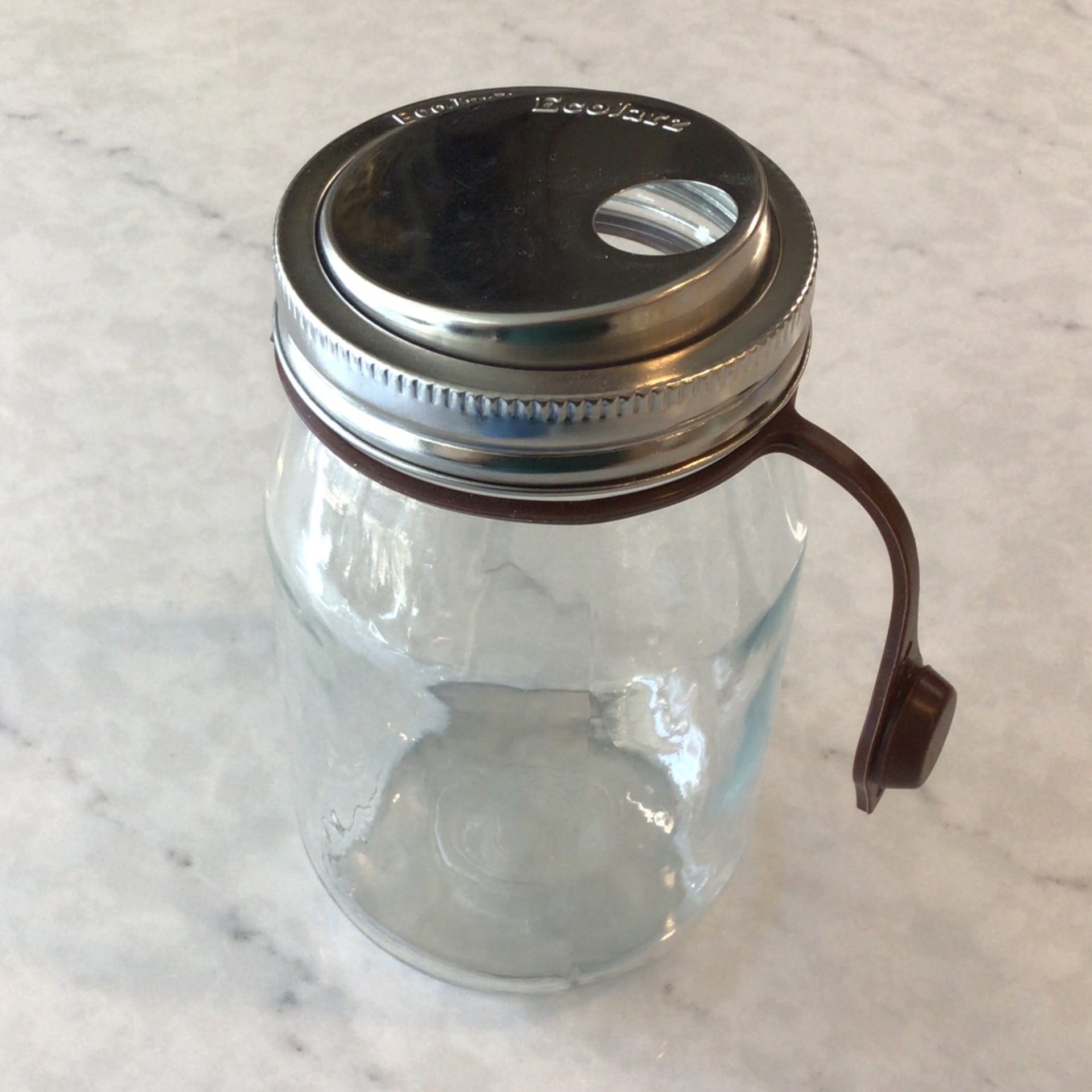 EcoJarz - PopTop Sealable Drinking Jar Lid - Wide Mouth