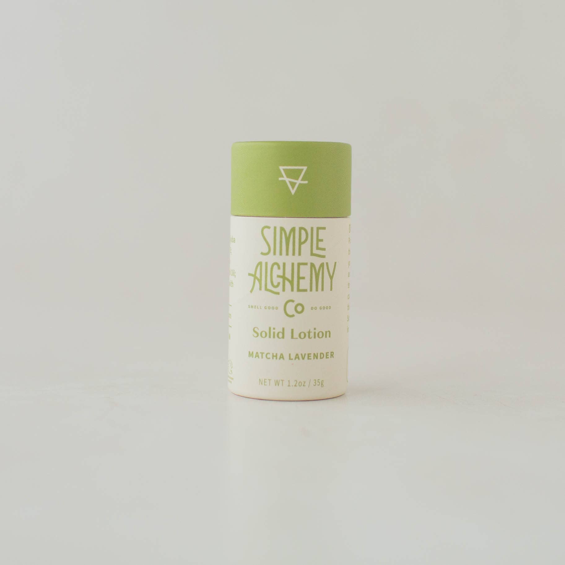 simple alchemy co solid lotion matcha lavender