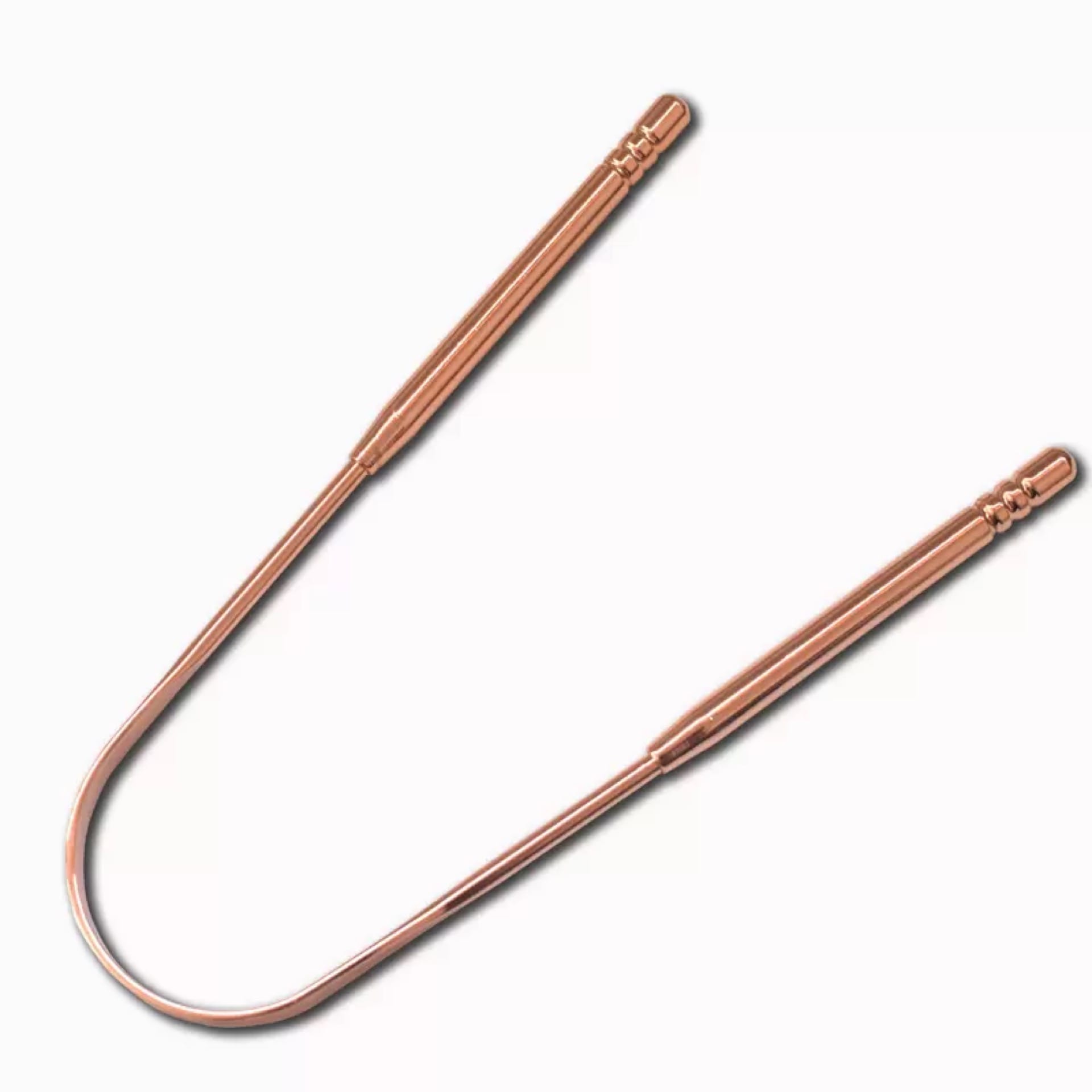 unbranded rose gold stainless steel tongue scraper
