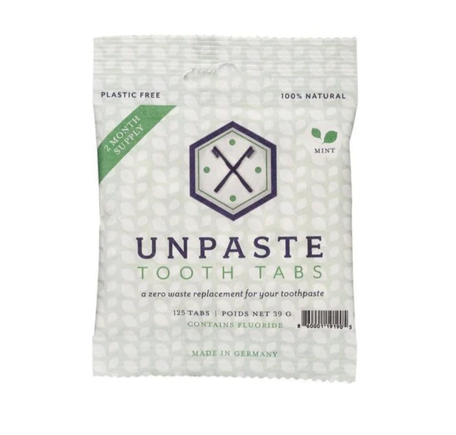 unpaste tooth tabs with fluoride