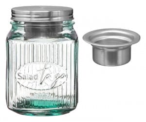 Vidrios San Miguel - Recycled Glass Salad to Go Jars - exist green